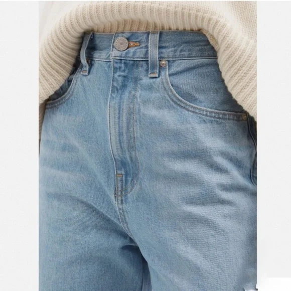 FRAME High Rise Baggy Pocket Jeans/Wide Leg in Genoa/Light Wash/size 27 - Picture 7 of 13